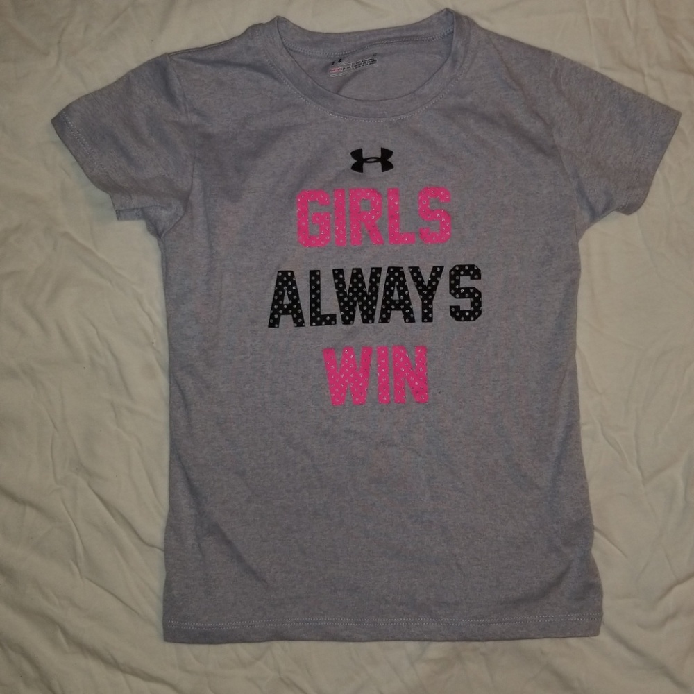Grey Girls Under Armor Shirt